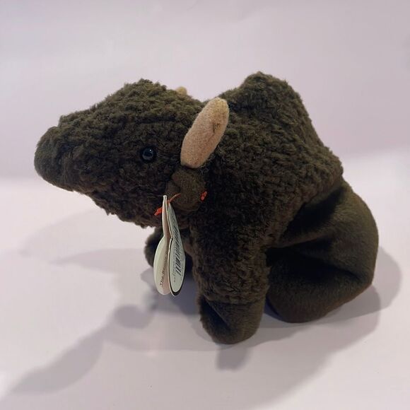 Roam 1998 Ty Beanie Baby Brown Bison (Retired) in excellent condition 9” w tags - Picture 1 of 9